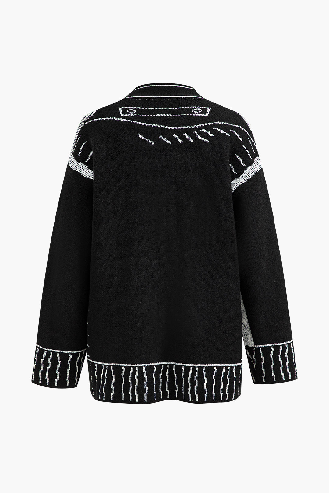 Line Pattern Sweater Cardigan Dreamardi