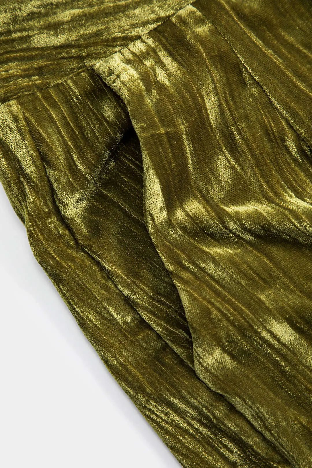 Velvet Pocket Button Trousers Dreamardi