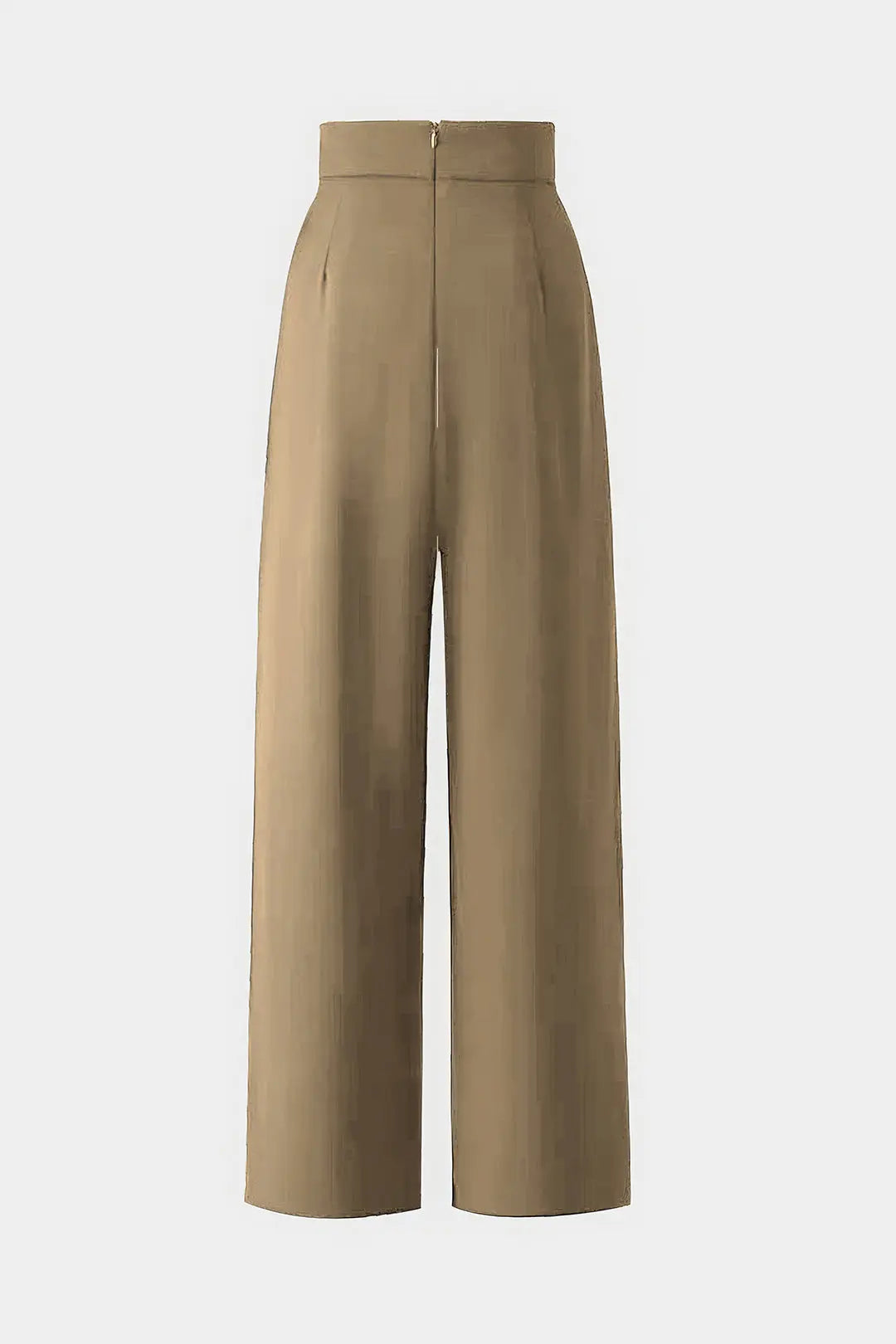 Metallic Pocket Crossed High Waist Wide Leg Trousers Dreamardi