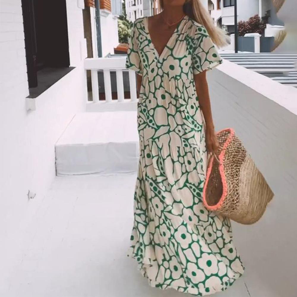 Daphne - Chic Flowing Woman's  Maxi Dress