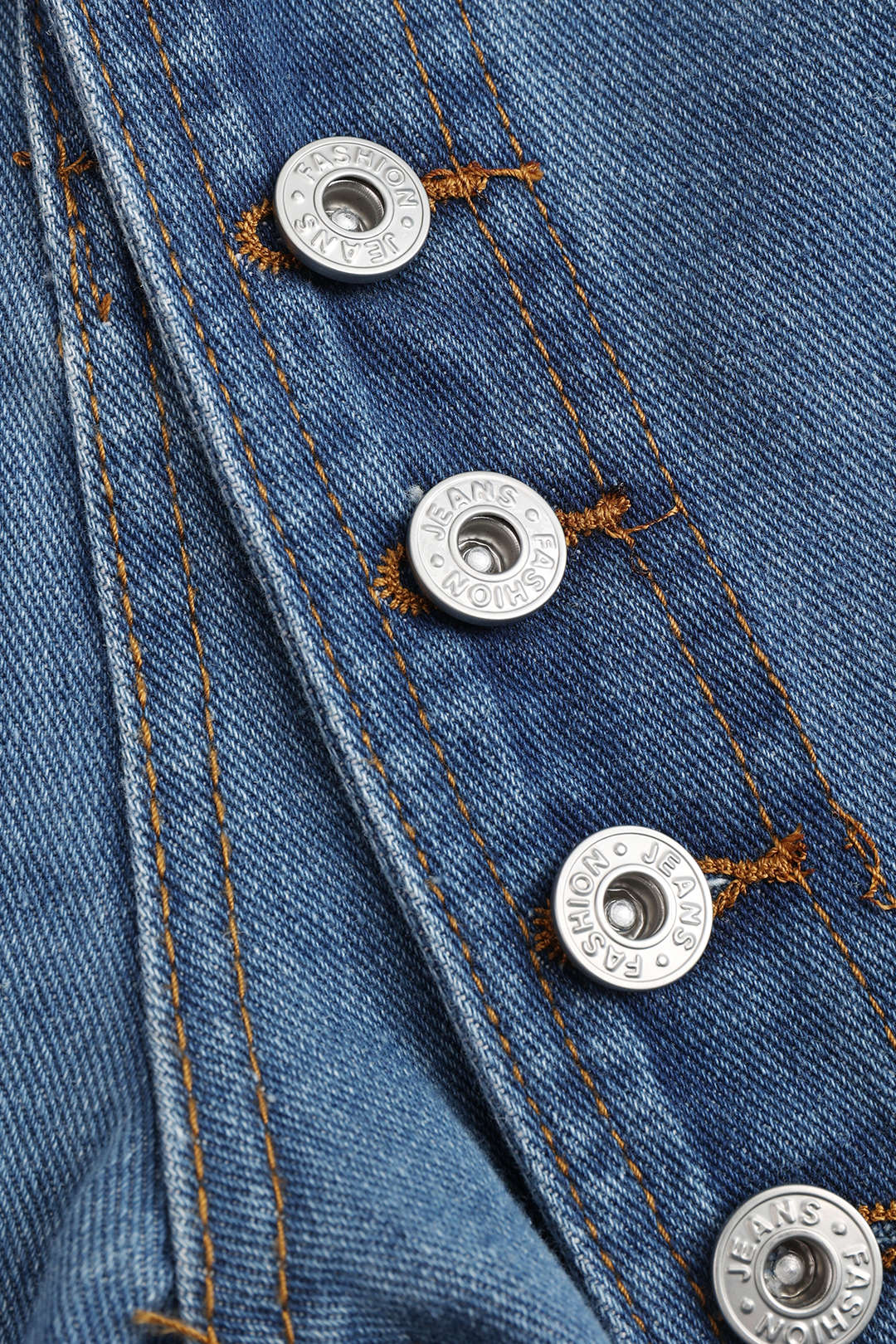 Denim Button High Waist Straight Leg Jeans Dreamardi