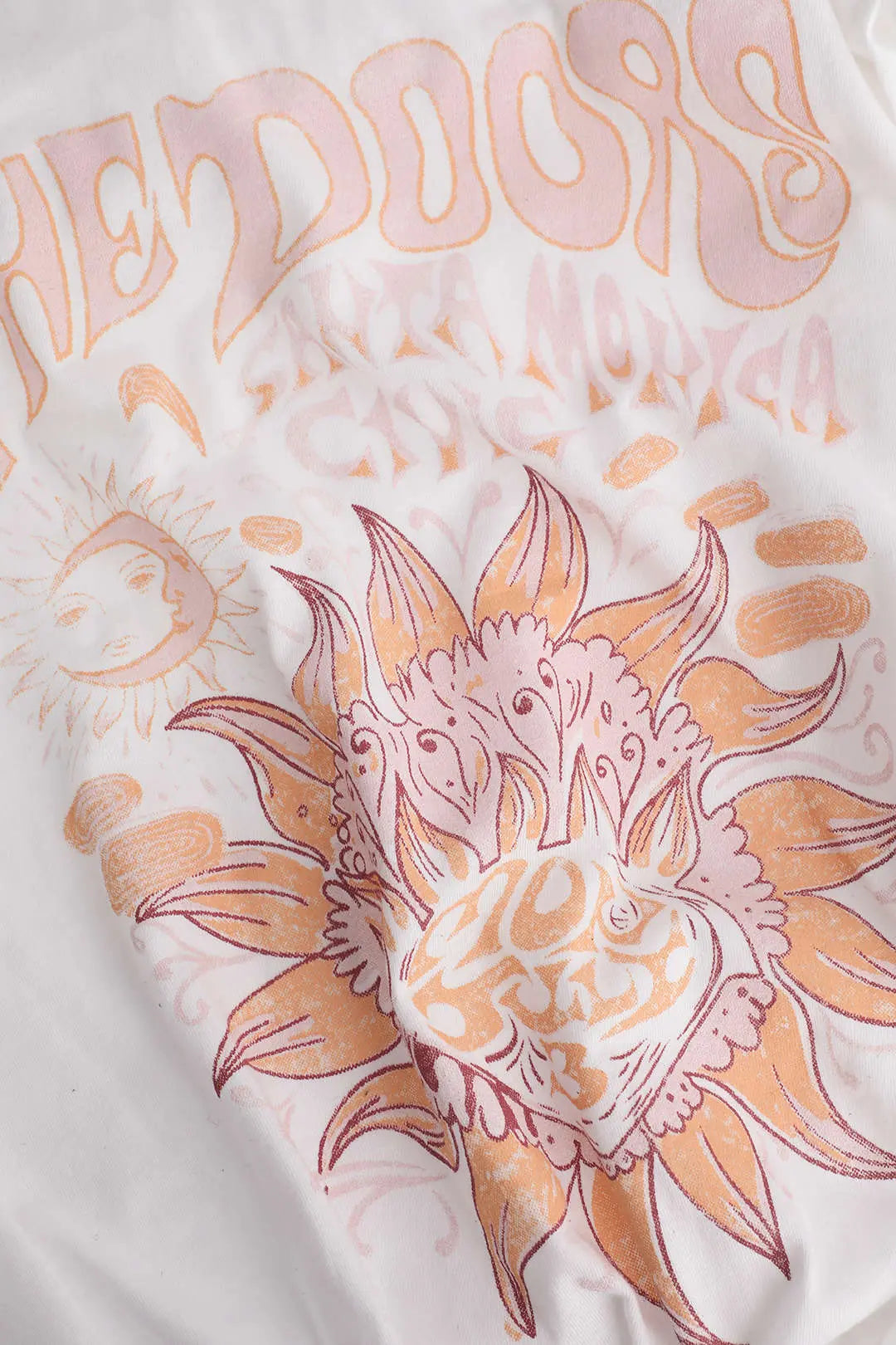 Delilah - Floral Print Knot Detail Woman's T Shir Dreamardi