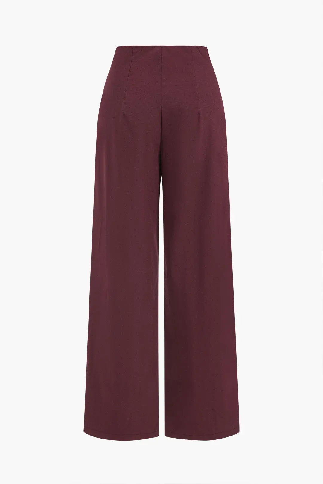Button Detail Wide-Leg Pants Dreamardi