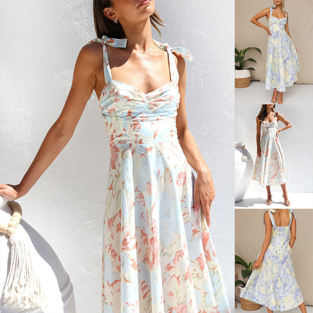Gretchen - Elegant Flowing Design Woman's Midi Dress