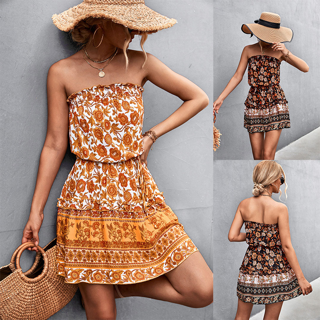 Yara - Elegant Casual Premium Material Woman's Mini Dress