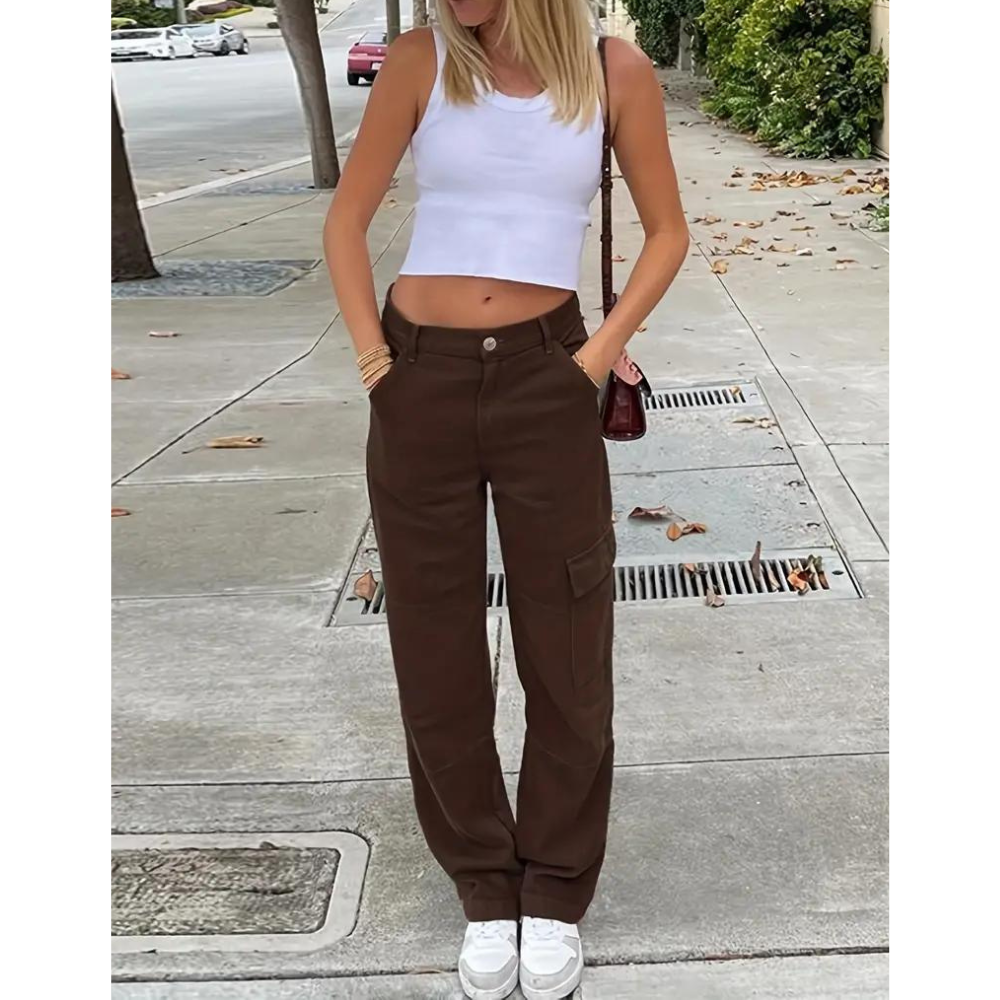 Pippa - Casual High-Quality Woman's Cargo Trousers