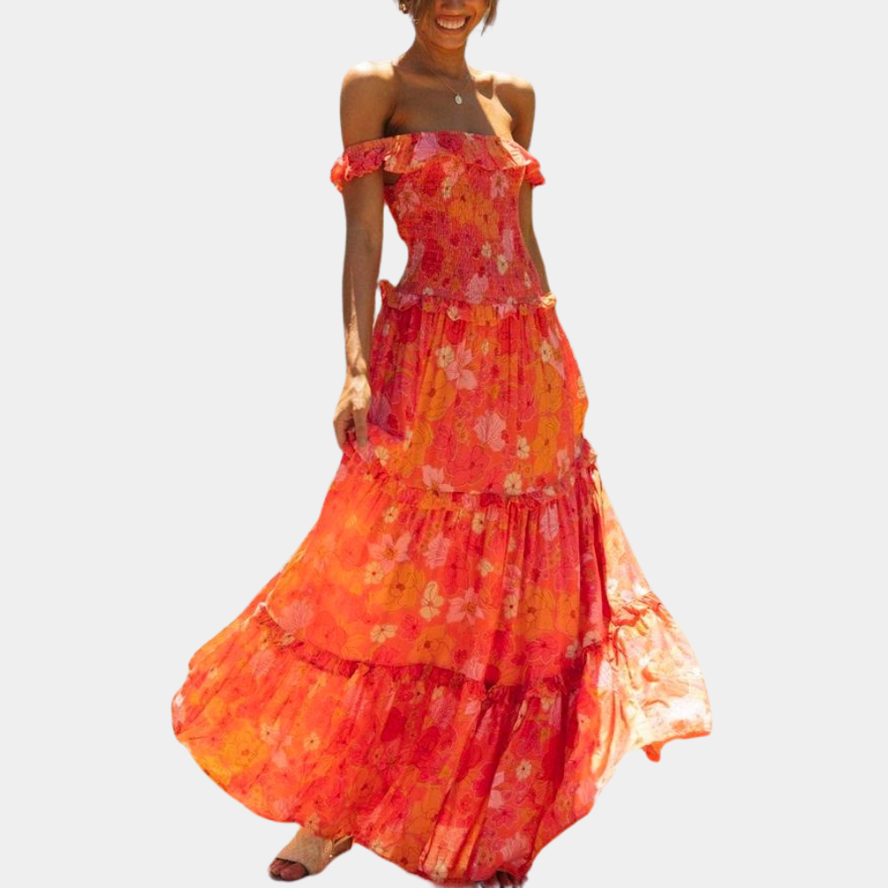 Oriel - Boho Breeze Comfort Women's Maxi Dress
