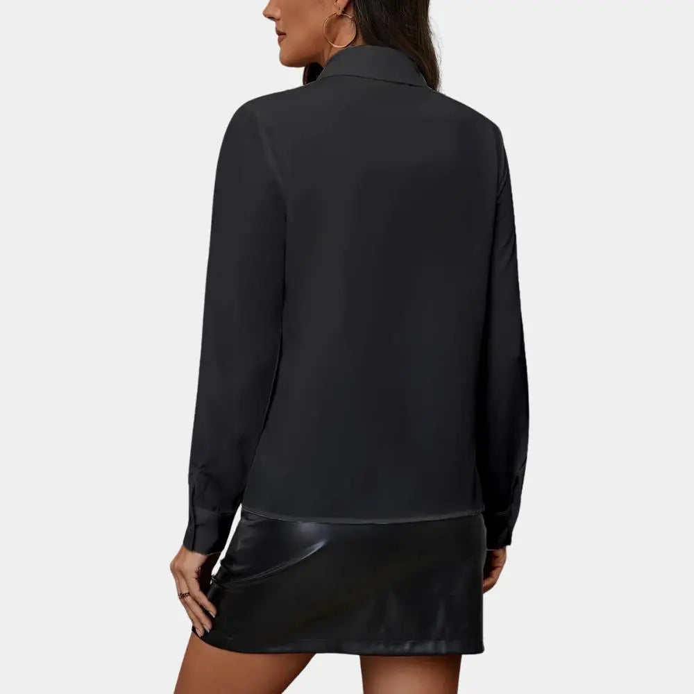 Eenvoudige damesblouse met ruches Dreamardi
