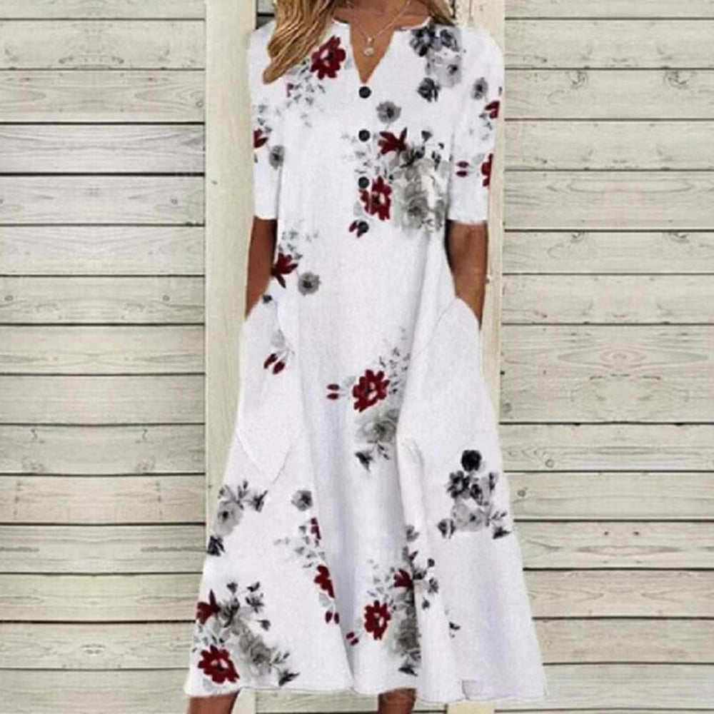 Quinella - High Quality Timeless Style Woman's Midi Dress