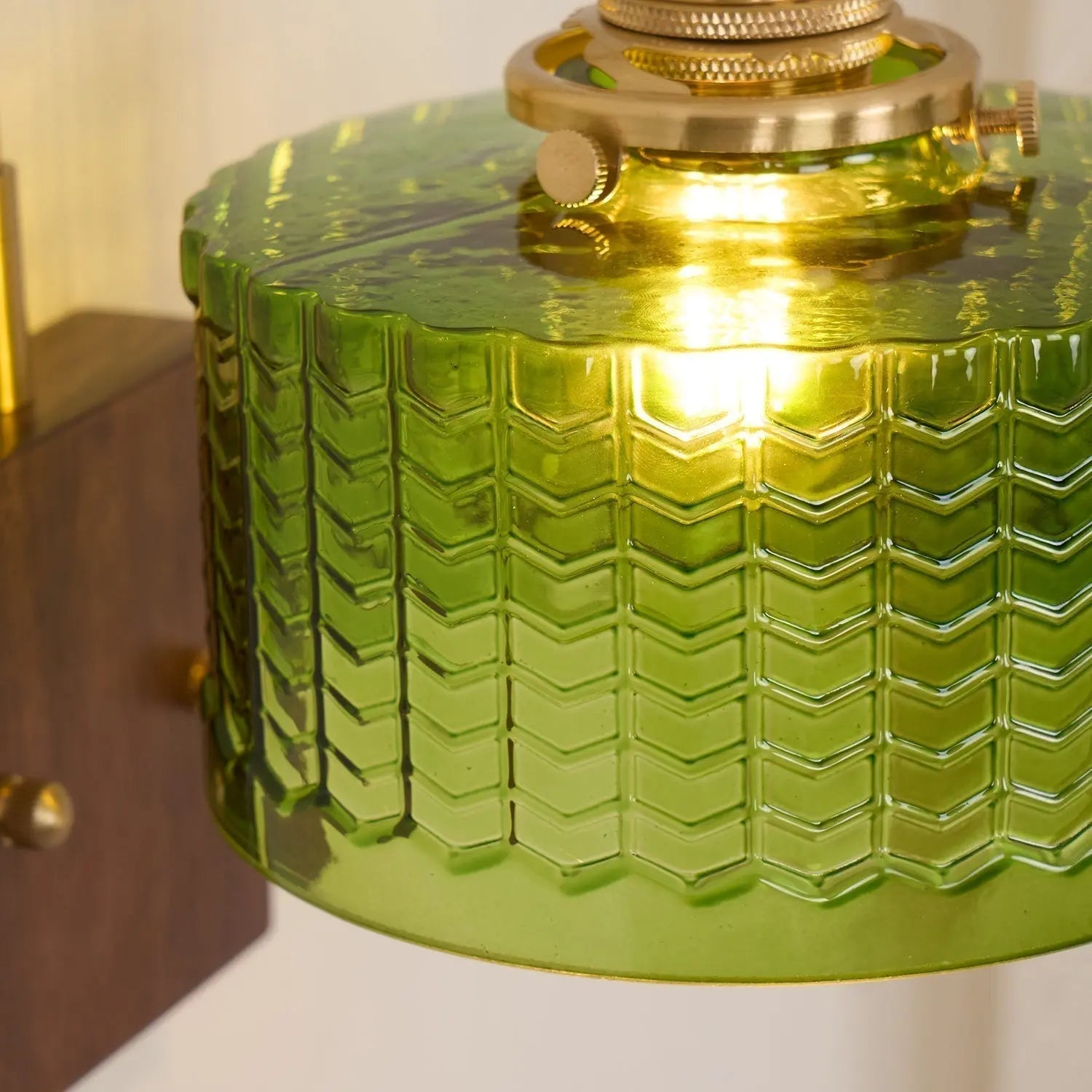 CamelaNature | Rustieke Wandlelamp met Kunstglas Dreamardi