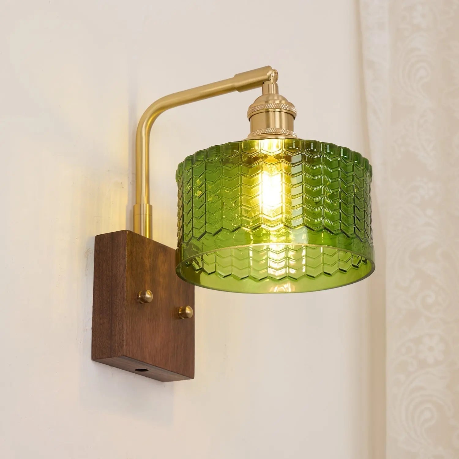 CamelaNature | Rustieke Wandlelamp met Kunstglas Dreamardi