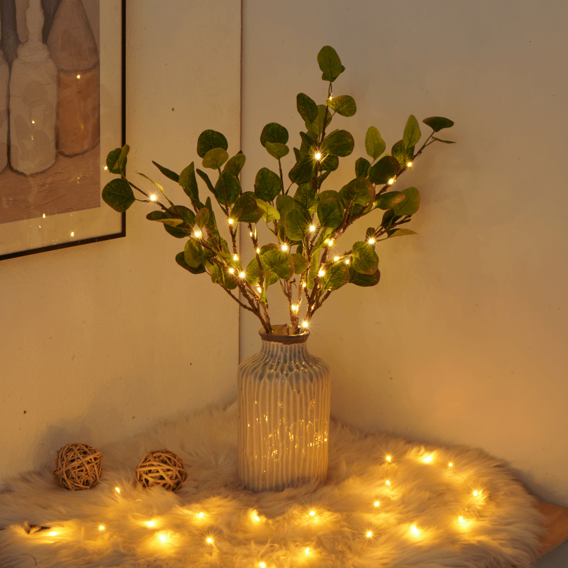 GlowVase - Enchanting Fairy Glow Table Lamp