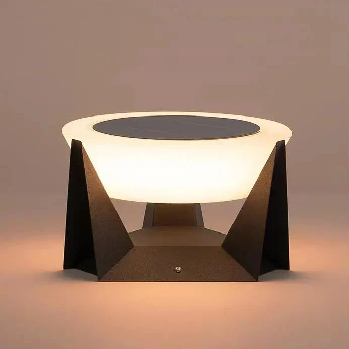 GlowDesk - Solar Powered Elegance Garden Lamp