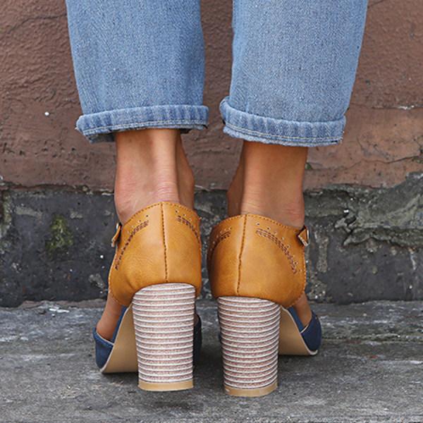Esmeralda - Stylish Elevated Comfort Woman's Heel Sandals