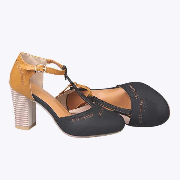 Esmeralda - Stylish Elevated Comfort Woman's Heel Sandals