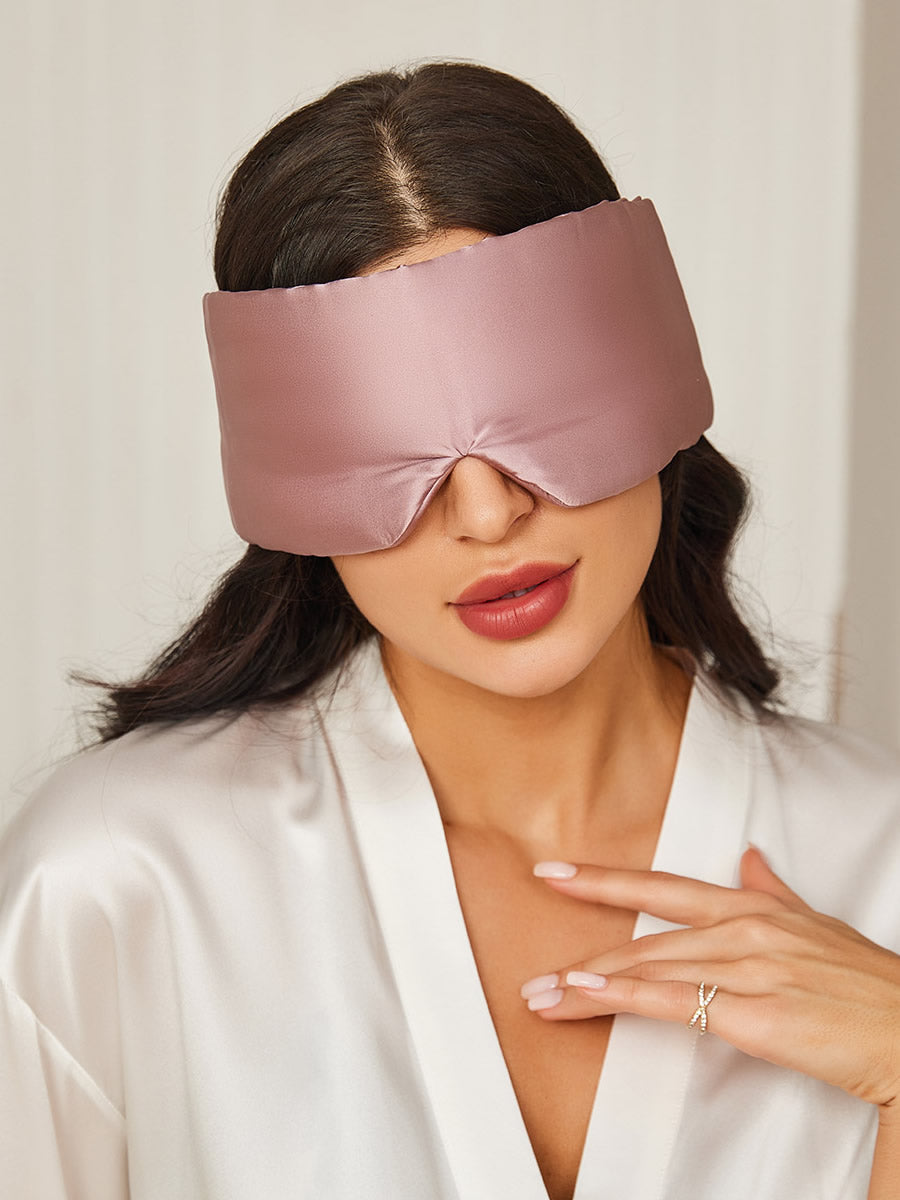 Elegant zijden slaapoogmasker uit één stuk Dreamardi