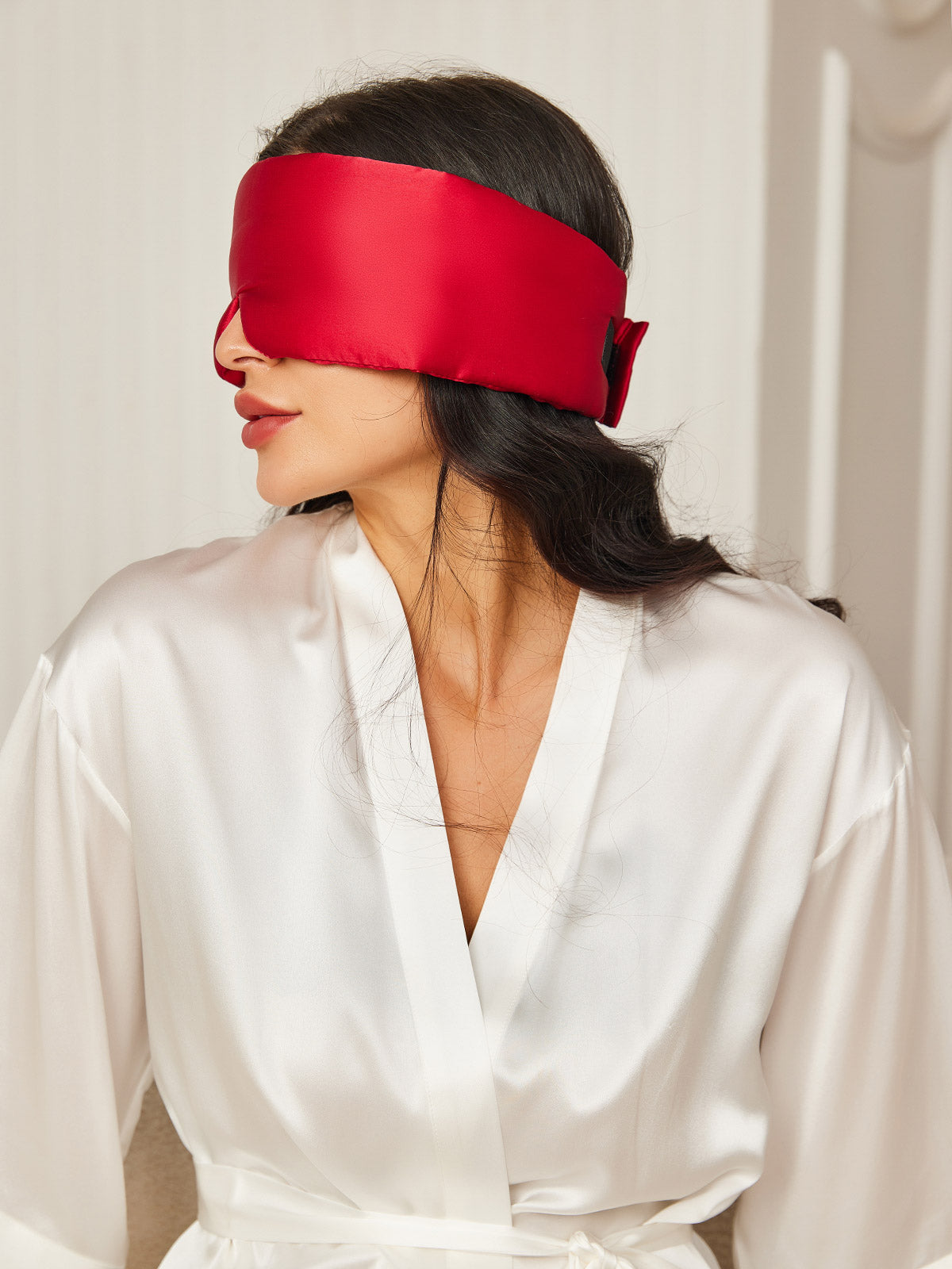 Elegant zijden slaapoogmasker uit één stuk Dreamardi