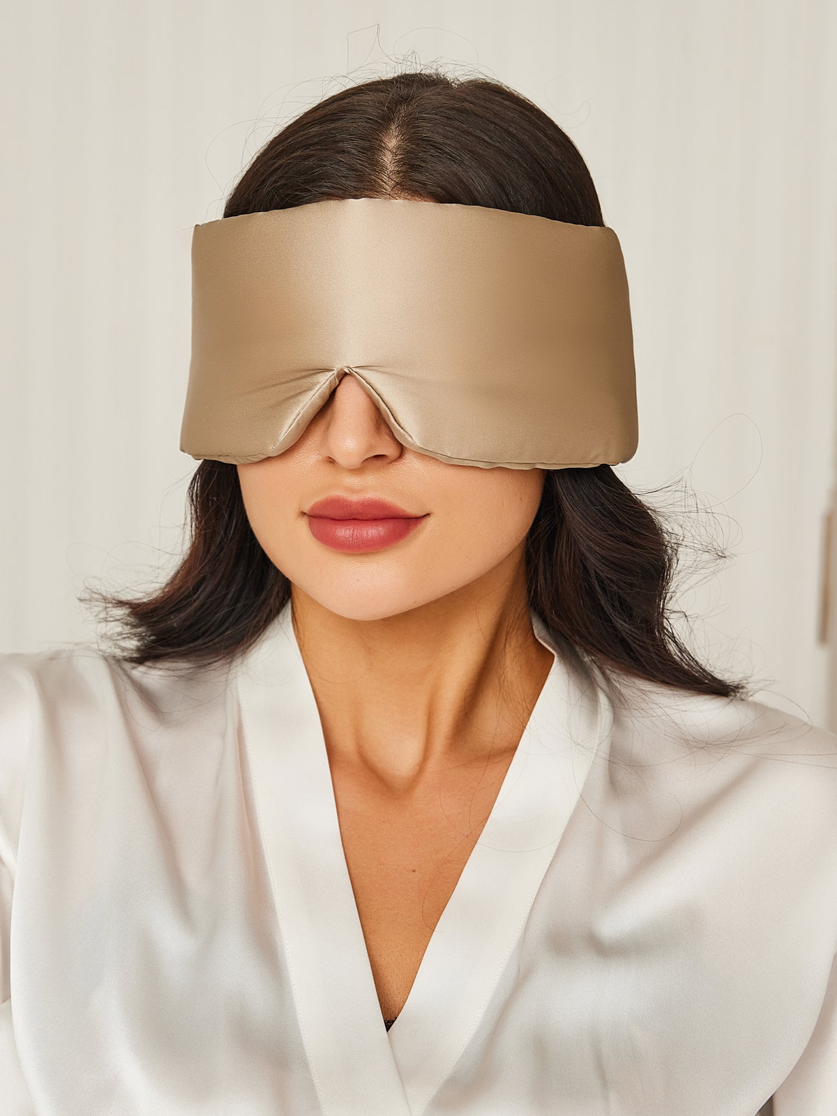 Elegant zijden slaapoogmasker uit één stuk Dreamardi