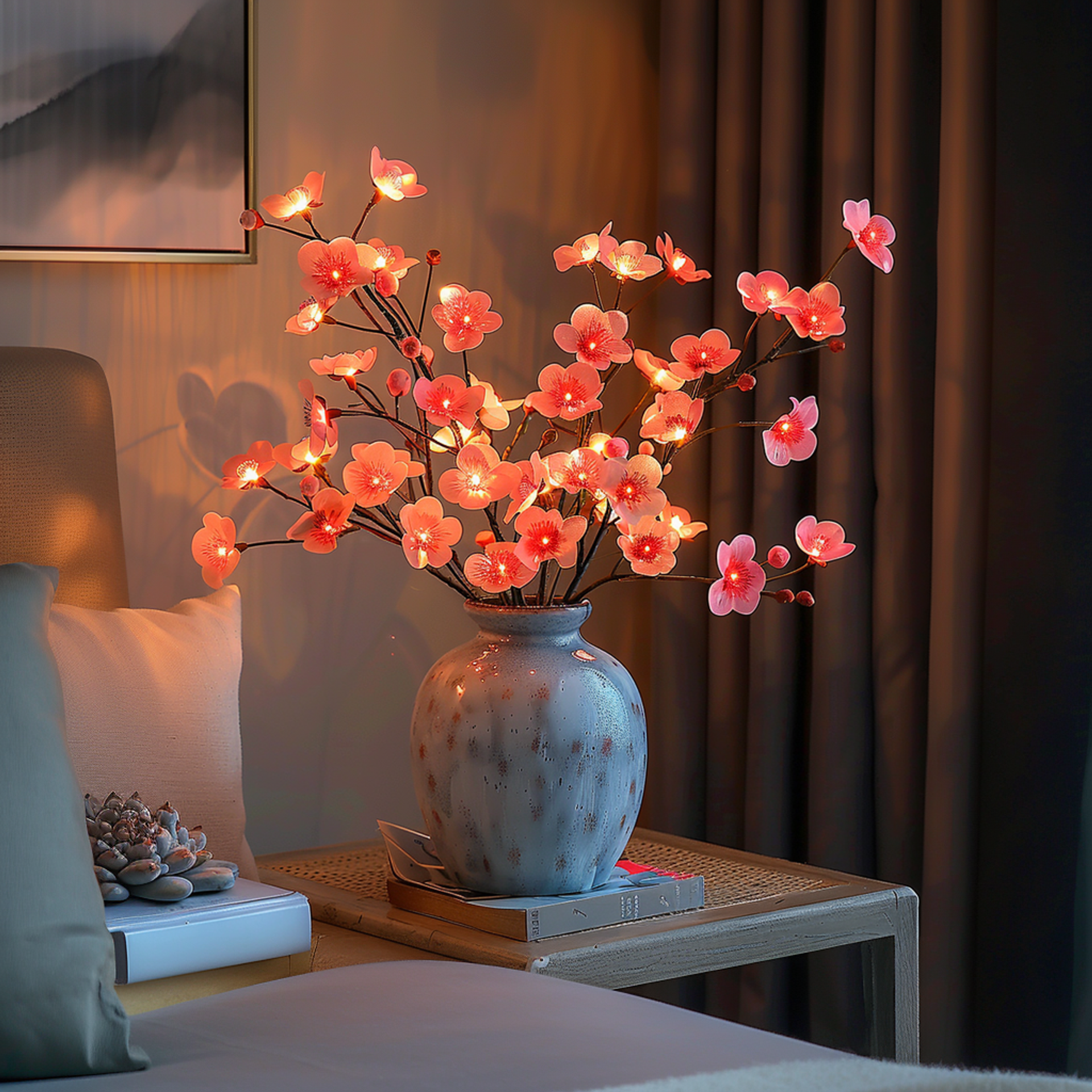GlowVase - Enchanting Fairy Glow Table Lamp