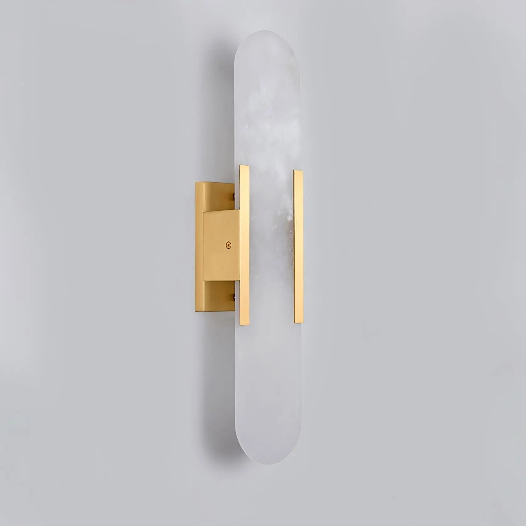 AlabasterGlow | Elegante Wandleuchte met Messing Accenten Dreamardi