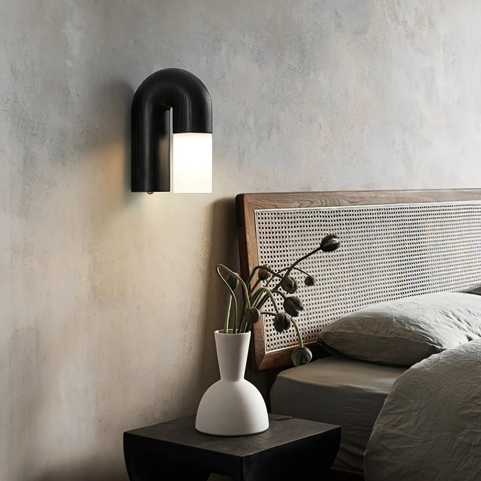 ArcusDesign | Houten Wandlelamp met Matt Lichtdiffusor Dreamardi