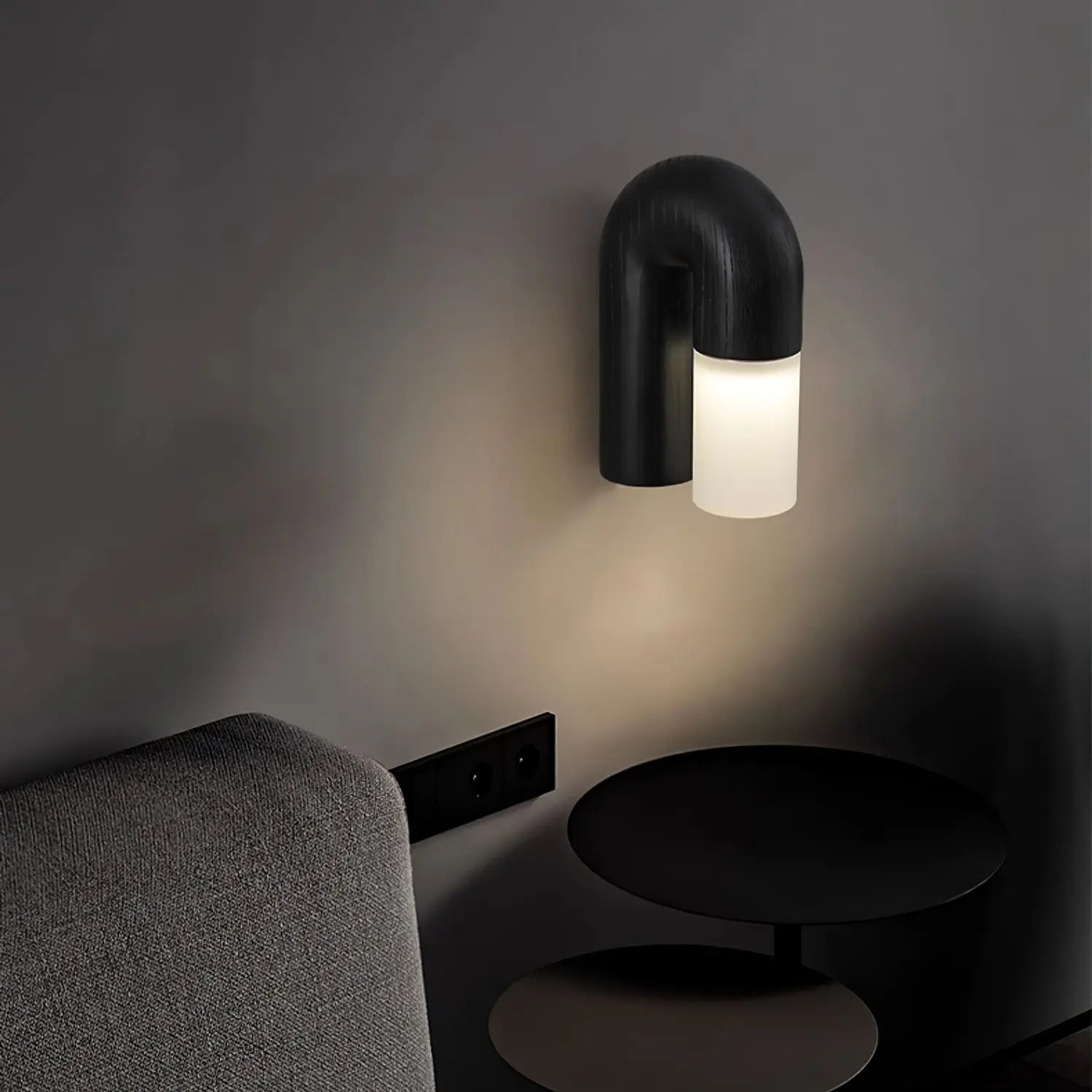 ArcusDesign | Houten Wandlelamp met Matt Lichtdiffusor Dreamardi