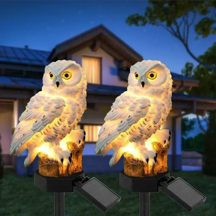 OwlGlow - Solar-Powered Brilliance Outdoor Garden Lamp