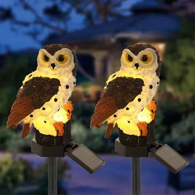 OwlGlow - Solar-Powered Brilliance Outdoor Garden Lamp