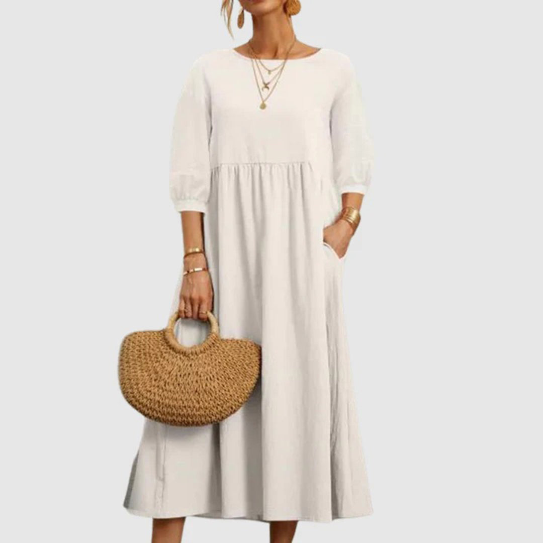 Yvonne - Graceful Floral Light Woman's Mini Dress