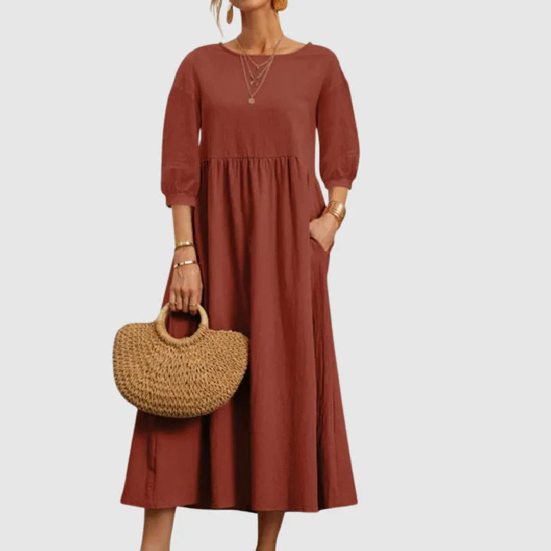 Yvonne - Graceful Floral Light Woman's Mini Dress