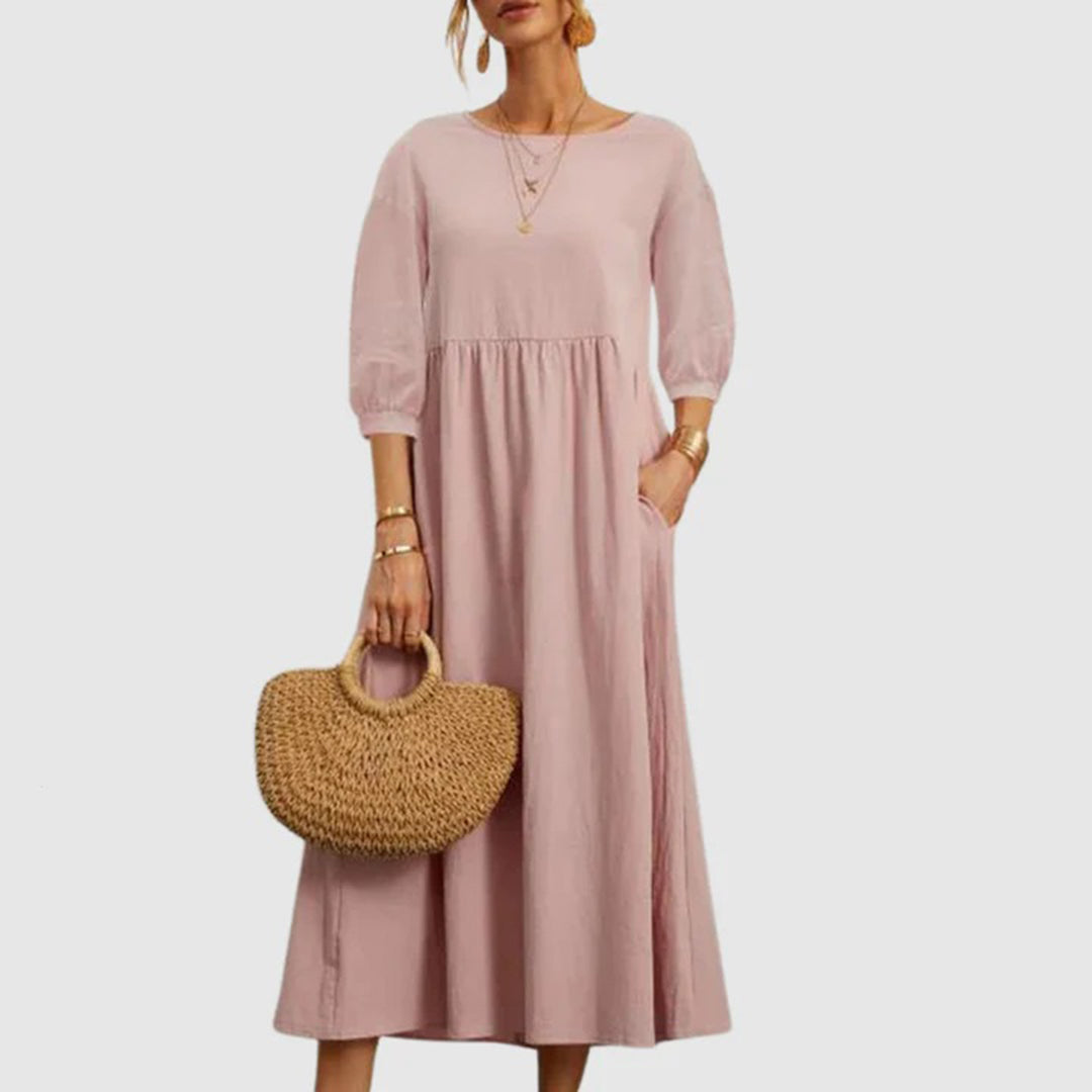 Yvonne - Graceful Floral Light Woman's Mini Dress