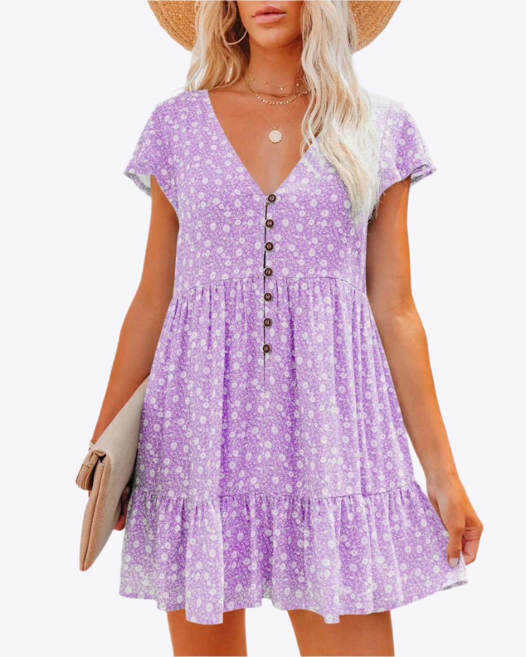 Daisy - Casual High-Quality Material Woman's Loose Dress