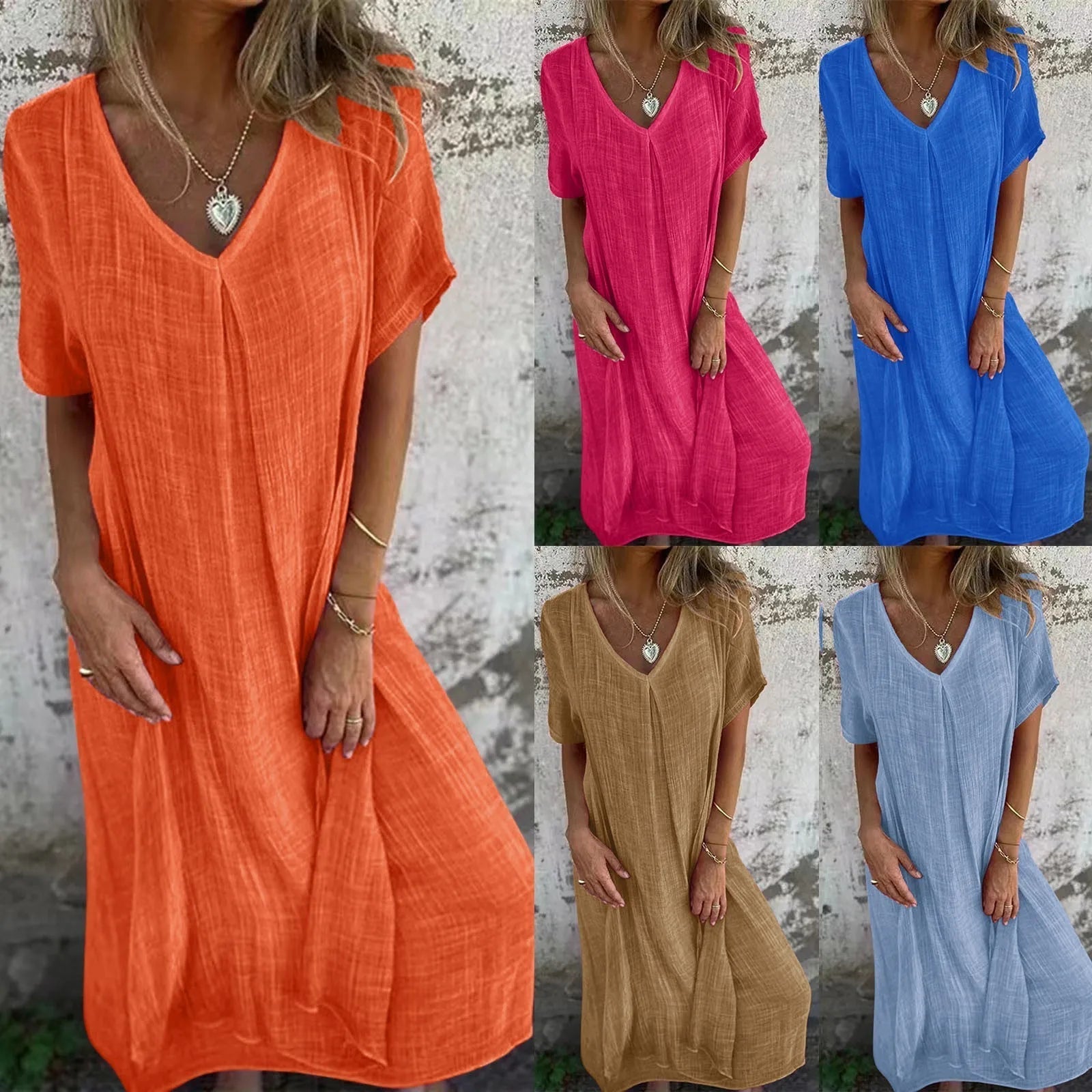 Niamh - Breezy Modern Style Woman's Maxi Dress