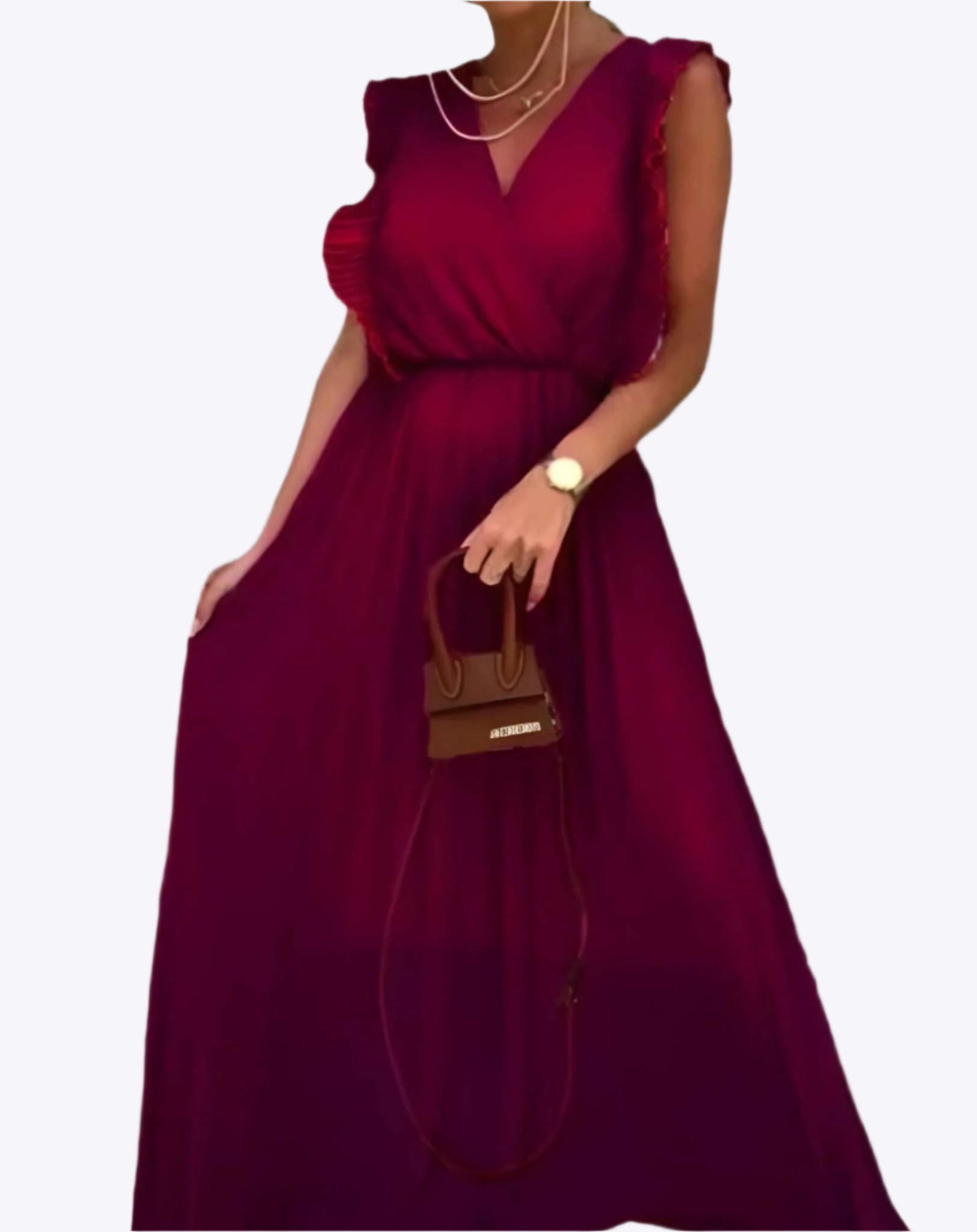Francesca - Effortlessly Chic Pleated Style Woman's Dress