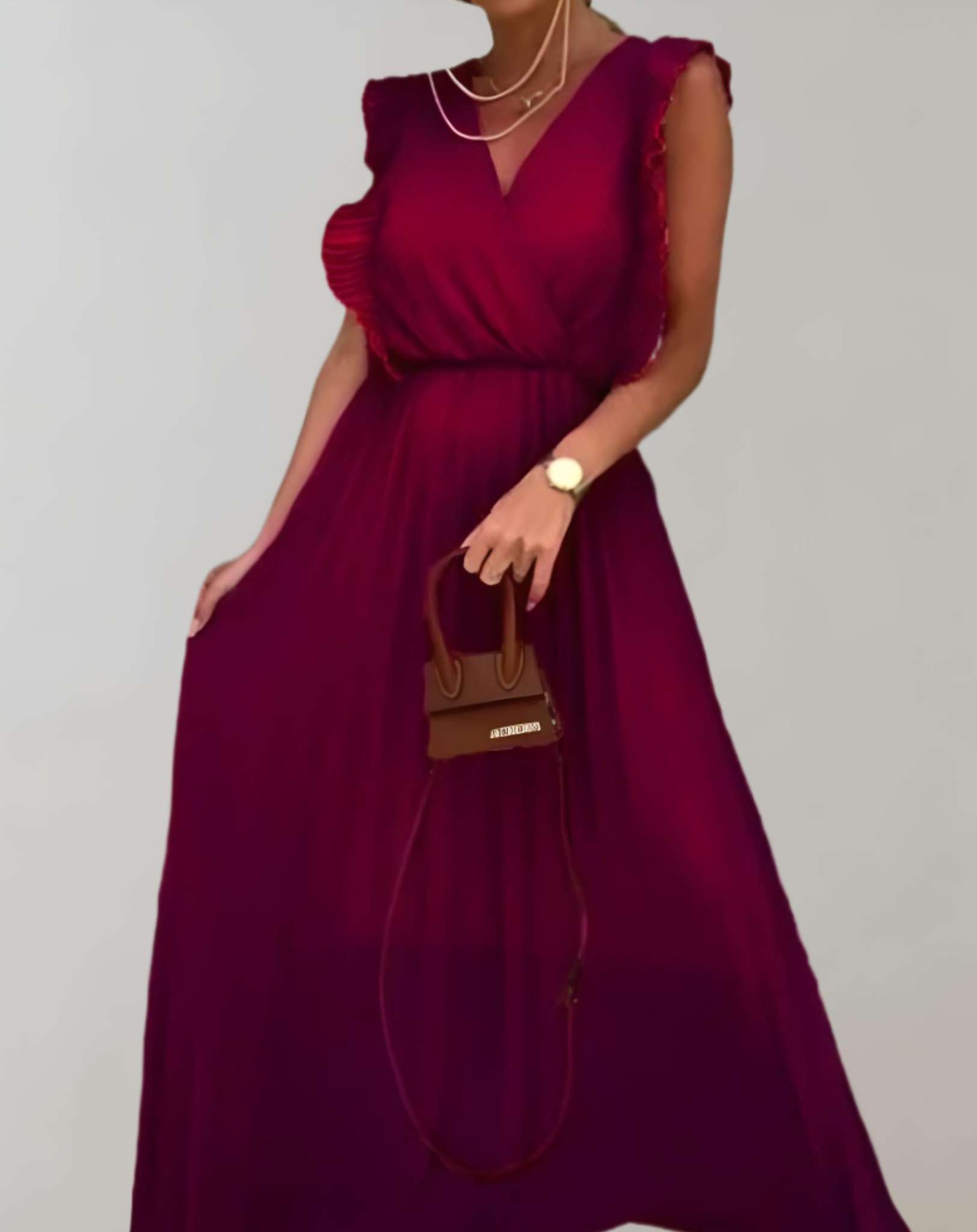 Francesca - Effortlessly Chic Pleated Style Woman's Dress