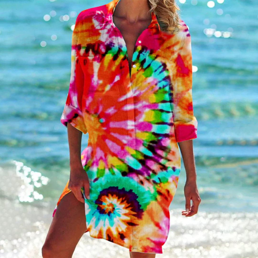 Fleurine - Effortless Breezy Beauty Woman's Short Dress