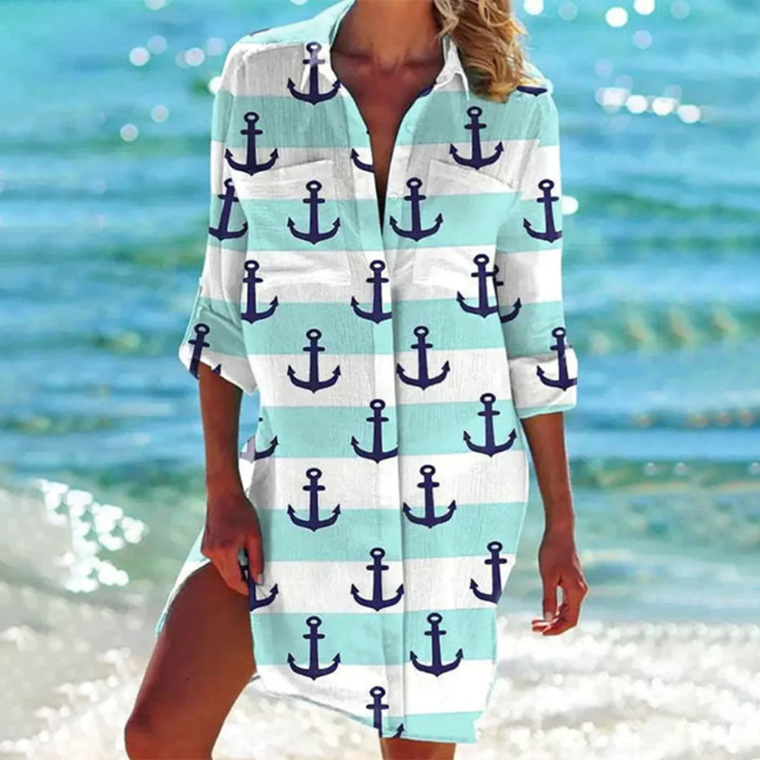Fleurine - Effortless Breezy Beauty Woman's Short Dress