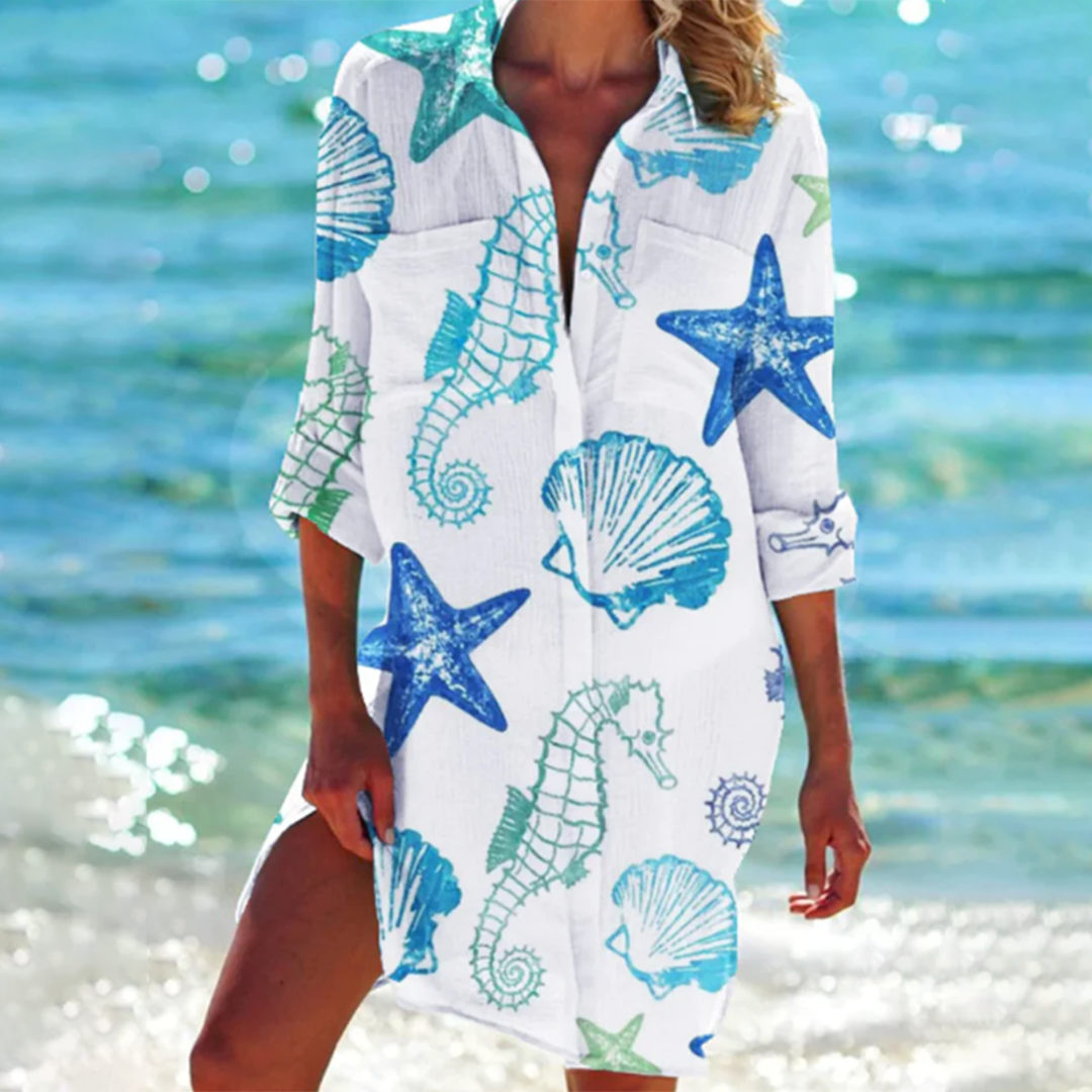 Fleurine - Effortless Breezy Beauty Woman's Short Dress