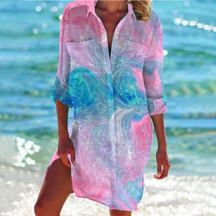 Fleurine - Effortless Breezy Beauty Woman's Short Dress
