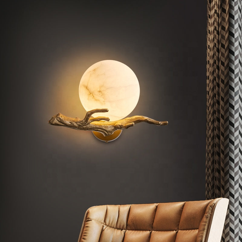 TwigLight - Modern Marble Accent Wall Lamp