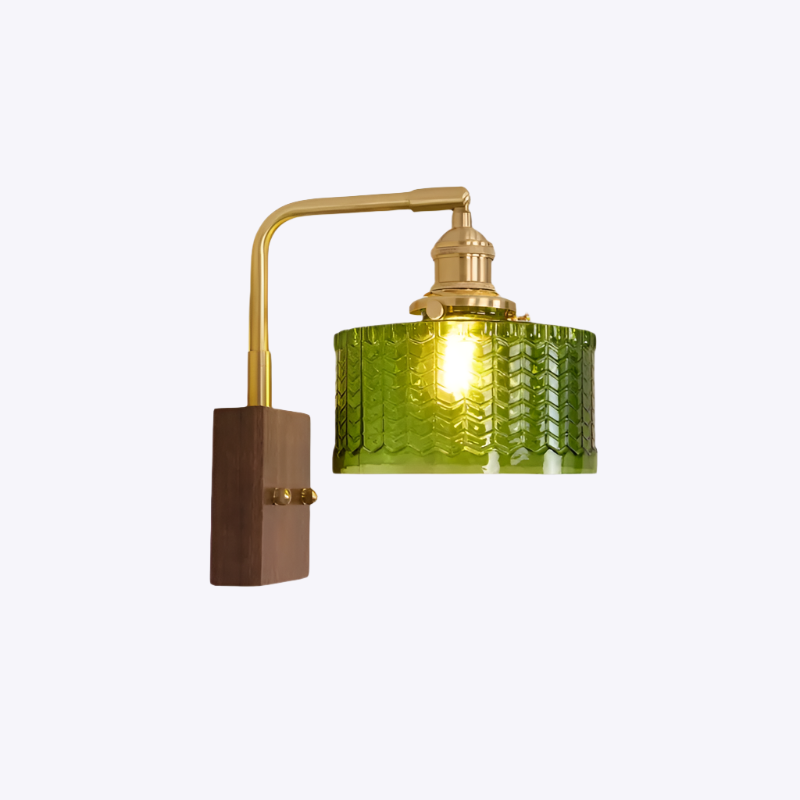 CamelaNature | Rustieke Wandlelamp met Kunstglas Dreamardi
