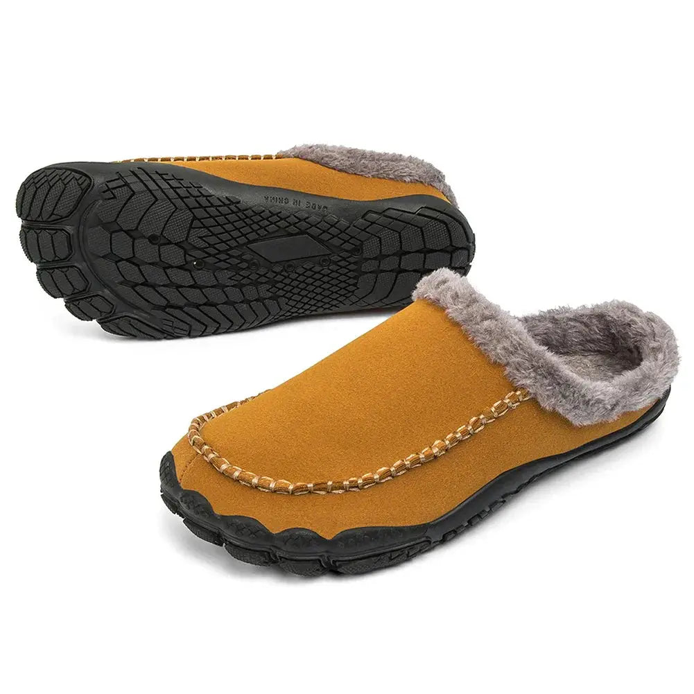 FuzzyWalk - Barefoot Warmth for Winter Unisex Orthopedic Slippers Dreamardi