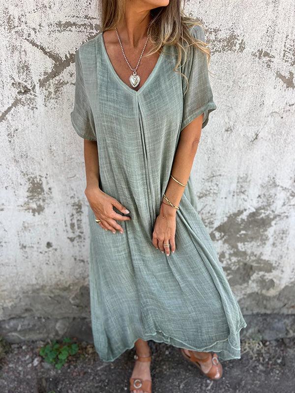 Niamh - Breezy Modern Style Woman's Maxi Dress
