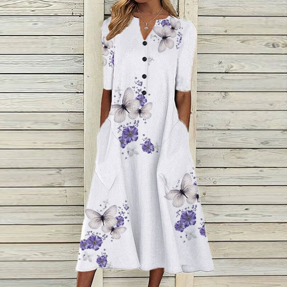 Quinella - High Quality Timeless Style Woman's Midi Dress