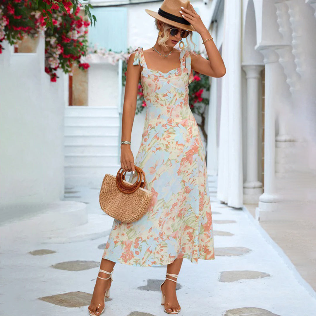 Gretchen - Elegant Flowing Design Woman's Midi Dress