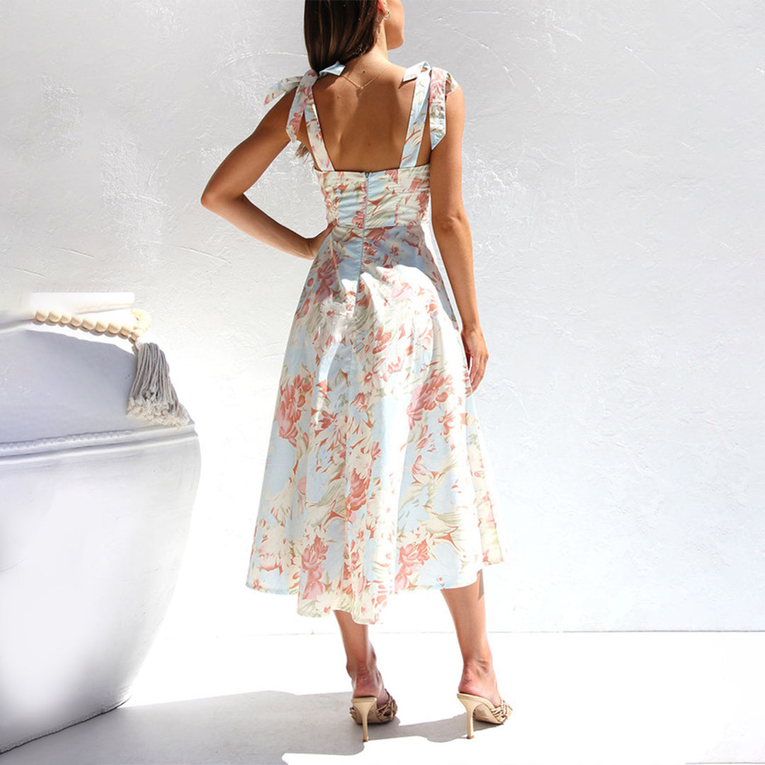 Gretchen - Elegant Flowing Design Woman's Midi Dress