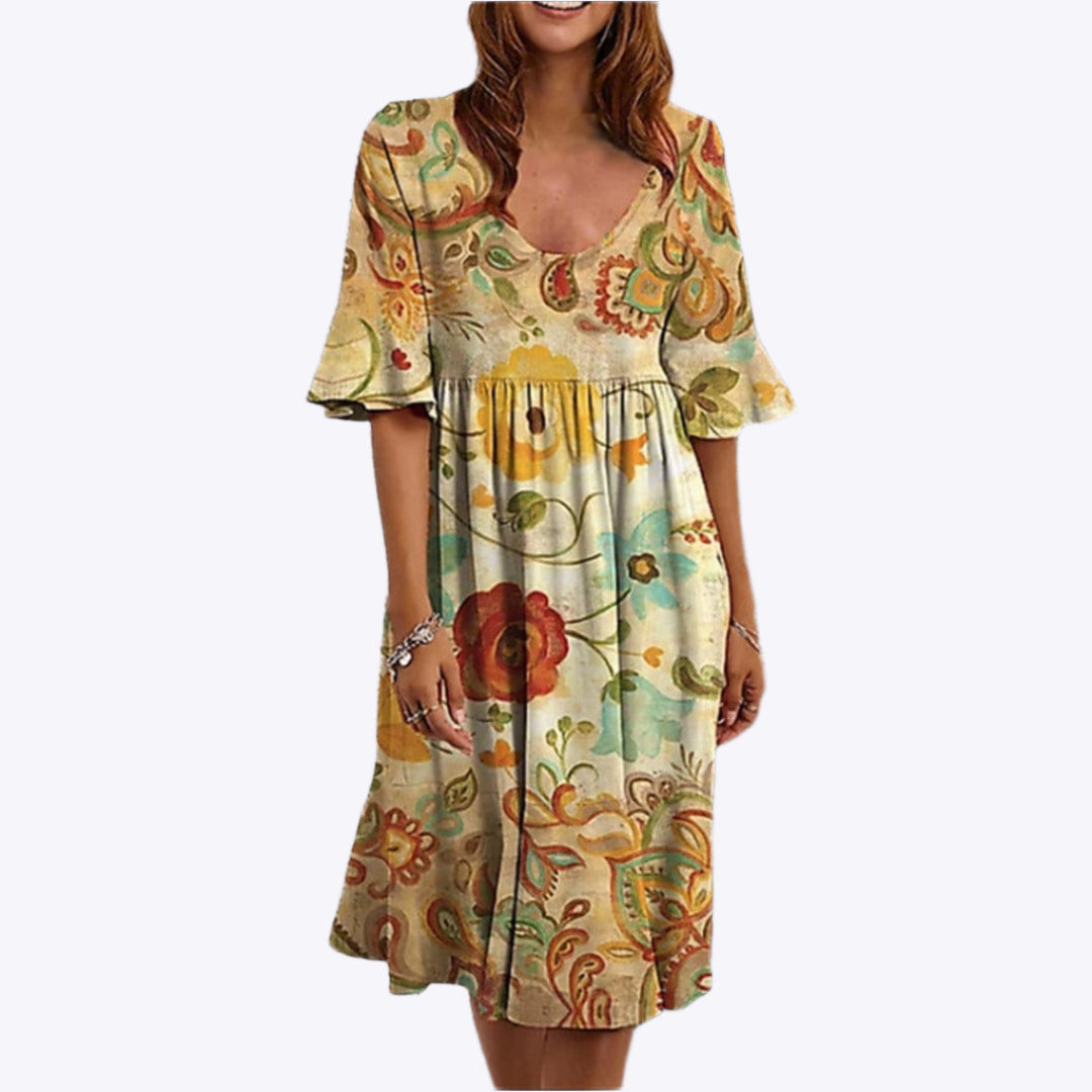 Noelle - Leisure Elegance  Woman's Midi Dress