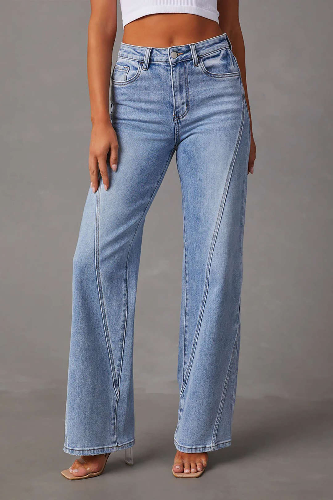 Faded Straight Leg Jeans Dreamardi