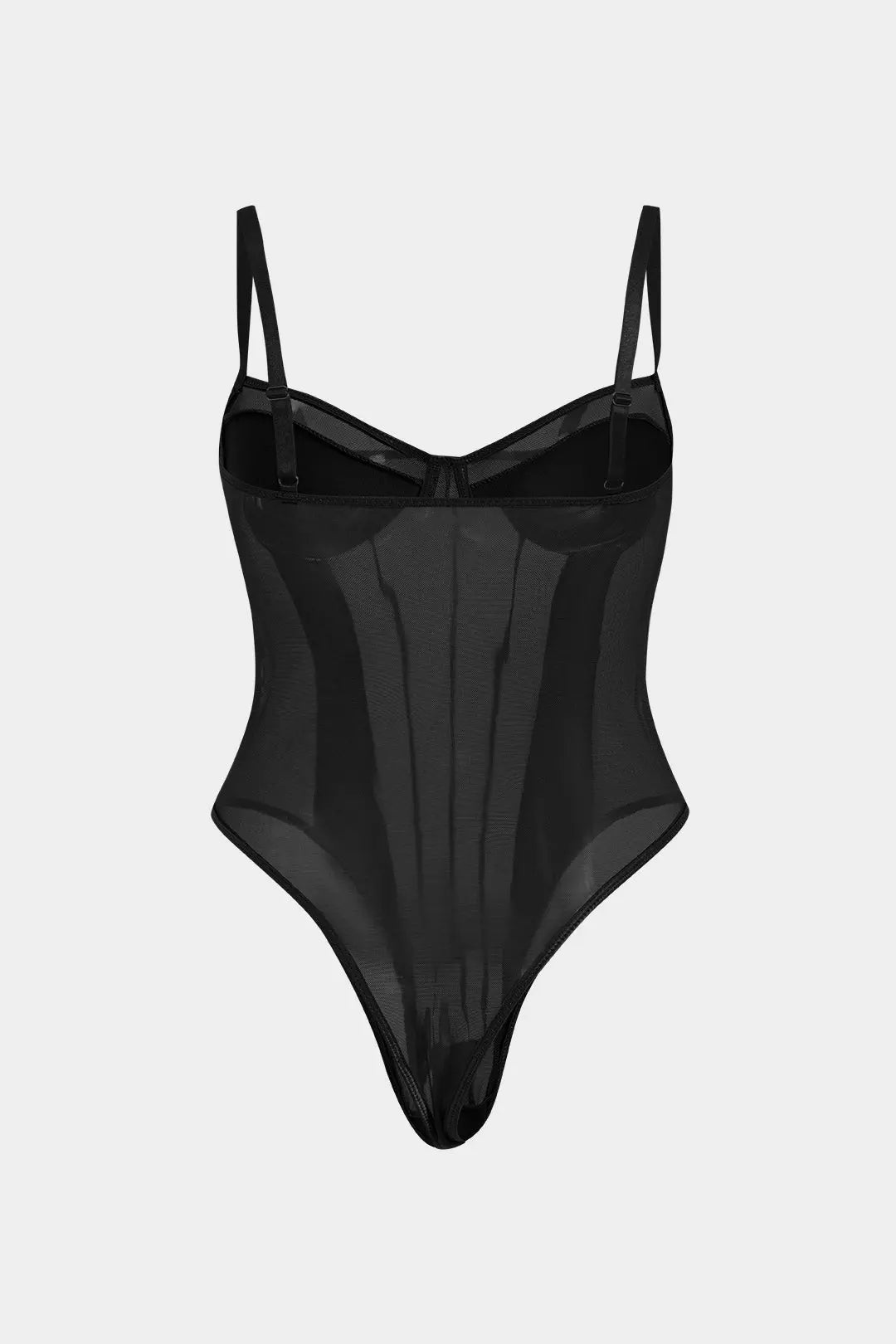 Plus Size Mesh Corset Slip Bodysuit Dreamardi