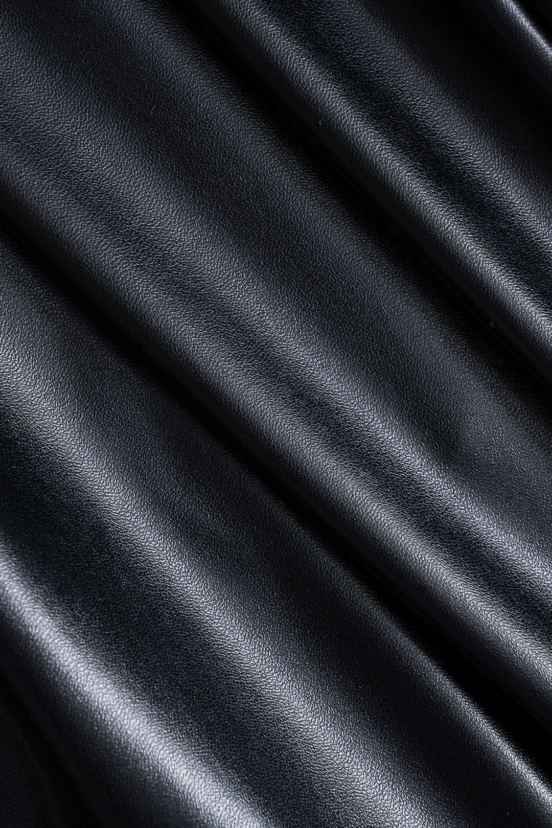 Faux Leather Button Wide Leg Trousers Dreamardi